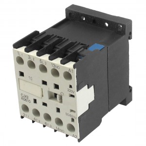 CJX2-K0610 220 Volts Coil 35mm DIN Rail 6A Three Pole 3P 1NO AC Contactor