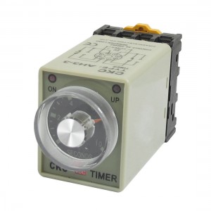 AH3-3 DC 12V 0-10 Sec 10s Timer Power ON Delay Time Relay w Base Socket