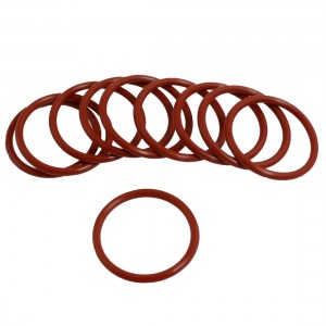 10 Pcs Red Rubber 30mm x 2.5mm Oil Seal O Rings Gaskets Washers