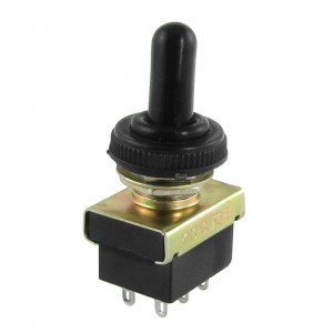 Boot Seal Handle 2P2T DPDT ON/ON Mini Toggle Switch 6 Pin