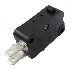 Black NO NC Momentary Limited 3 Terminal Micro Switch