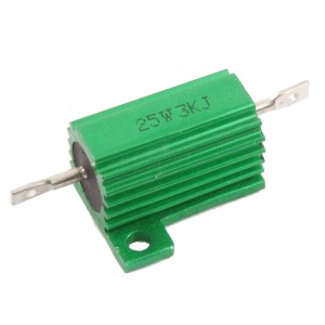 25 Watt 3K Ohm Screw Tap Mounted Aluminum Clad Wirewound Resistor