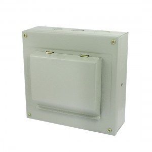 Rectangle Shape Gray Metal Power Distribution Box Guard Cover