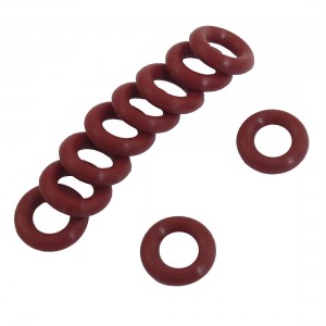 10 Pcs Red Rubber 10mm x 2.5mm Oil Seal O Rings Gaskets Washers