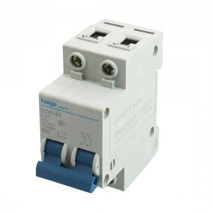 AC 400V 20A 6000A 2 P MCB Miniature Circuit Breaker DZ47-63 C20