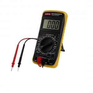 Black Large LCD Display Digital Multimeter w Test Lead