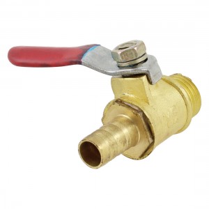 Pneumatic Fitting 13mm Male Thread to 7mm Hose Tail Connector Gas Ball Valve