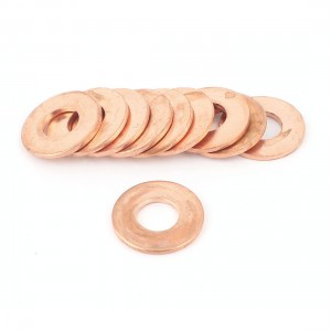 10Pcs 8mmx18mmx1.5mm Copper Crush Washer Flat Seal Ring Gasket