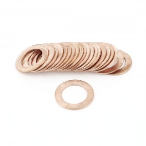 20pcs 14mmx22mmx1mm Copper Flat Washer Ring Seal Fasteners