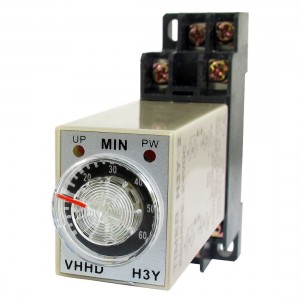 DC 24V 0-60 Minute 60m Timer Power On Delay Time Relay 8 Pin H3Y-2 w Socket