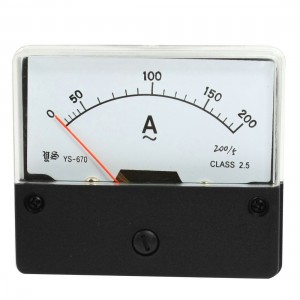 Square Panel 0-200A AC Current Meter Analogue Amperemeter