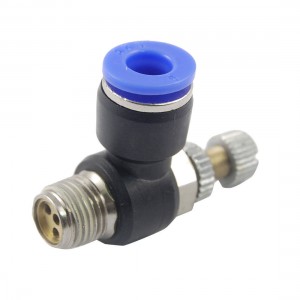 Air Pneumatic Piping Speed Controller Push In Connector 6mm Zhnds