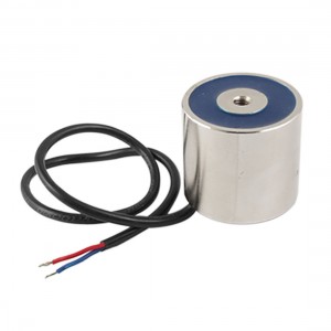 24V 45mm OD Cylindrical Electromagnet 30Kg Solenoid New