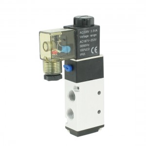 AC 220V 50 60Hz 3 5VA 4V210 08 4W 2 Position 5 Way Solenoid Valve