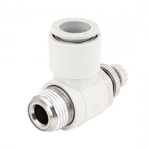 12mm Dia Tube 3 8" PT Threaded Pneumatic Speed Controller Quick Connector