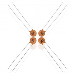 50 x 1000pF 2mm Pitch 50VDC DIP Ceramic Disc Capacitors