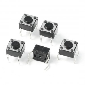 5PCS Home Appliance Spare Part Momentary Tact Switch 4.3x6.2x6.2mm DC12V 0.2A