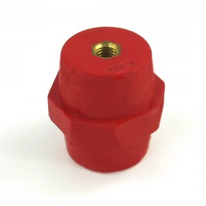 0.28" Brass Thread Red Busbar Support Enhanced Insulator Connector SM7110