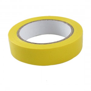 PVC Electrical Wire Insulating Tape Roll Yellow 71mm x 17mm