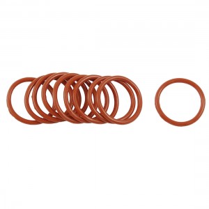 10 Pcs 22mm OD 2mm Thickness Silicone O Rings Oil Seals Gasket Dark Red