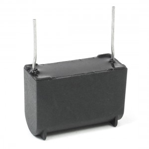 Black Plastic Induction Cooker Capacitor Radial Lead Capacitor 4uF 275V AC