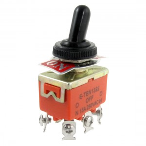 AC 250V 15A 6 Terminals ON/OFF/ON 3 Way DPDT Toggle Switch w Waterproof Cap
