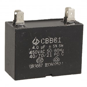 Polypropylene Film Motor Running Capacitor CBB61 4uF 5% 450V AC