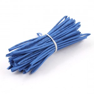 Blue 6 Meter Long 2mm Dia Heat Shrinkable Tube Shrink Tubing Ratio 2:1