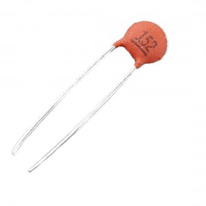 100 Pcs 1500pF Through Hole DIP Ceramic Disc Capacitors