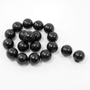 20 Pcs Machine Control Handle Black Threaded Knob Ball 38mm Diameter 10mm Hole