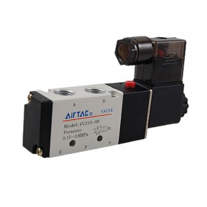 Single Head 2 Position 5 Port Pneumatic Air Solenoid Valve