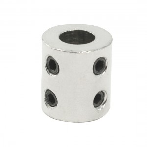 10mm 25/64" Bore Robot Motor Wheel Coupling Coupler Silver Tone