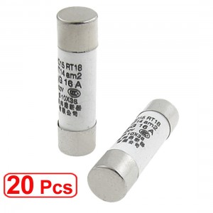 500V 16A Ceramic Tube Cylindrical Fuse Links 10 x 38mm (Bag of 20)