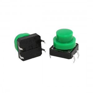 20 Pcs PCB Momentary Tact Tactile Push Button Switch 12x12x11mm 4 Pin DIP w Cap