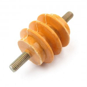 40mm x 8mm 660V Waterproof Busbar Insulator Support Connector Orange