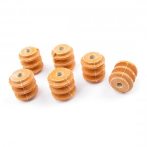 6PCS 1" Height 6mm Thread 660V Water Resistance Busbar Insulator