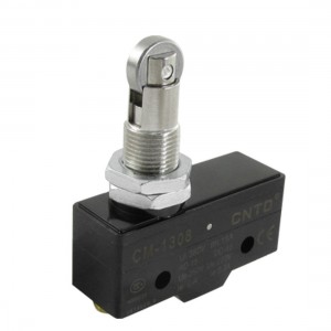 Gold Tone Screw Terminals Parallel Roller Plunger Micro Switch CM-1308