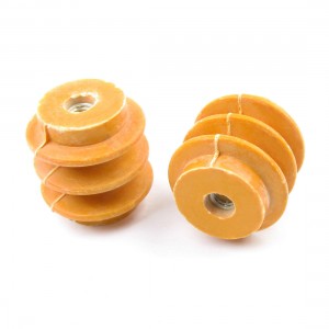 2 Pieces 40mm x 8mm 660V Busbar Insulator Support Connector Orange