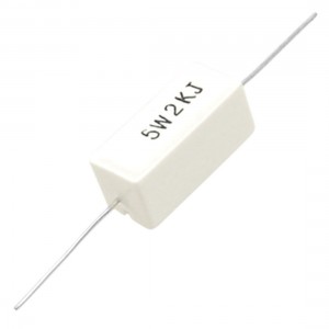 10 Pcs Axial Lead Cement Power Resistor 2K Ohm 5% 5W