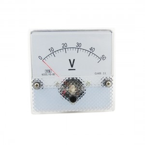 DC 50V Fine Adjustable Dial Voltmeter + Installing Part