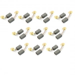 10 Pairs 23/32" x 7/16" x 17/64" Motor Carbon Brushes for Power Tool