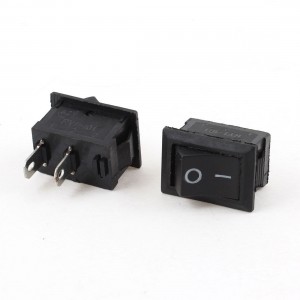 2Pcs AC 125V/10A 250V/6A 2 Terminalss SPST Snap in Boat Rocker Switch