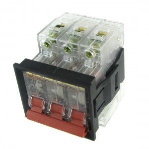AC 400V 20A 3P Transparent Miniature Circuit Breaker with Mounting Bracket
