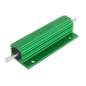2 Pcs Green Aluminum Housed Wirewound Resistors 100W 4.5K Ohm 5%