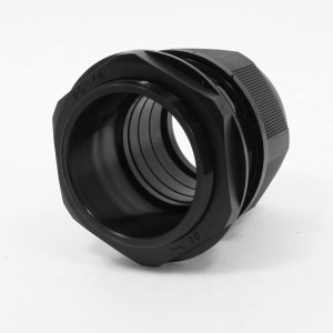 PG48 Type Black Hard Plastic Waterproof Cable Gland Connector Head