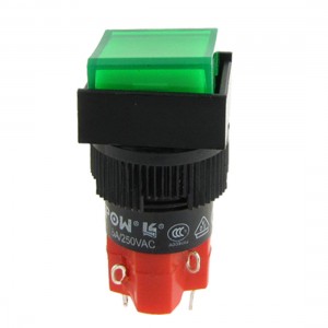 DC24V Indicator Light NO NC Grn Cap Self-locking Switch