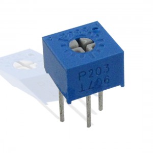 3 x 20K Ohm 3Pin 500V 1/2W Trimpot Cermet Potentiometer