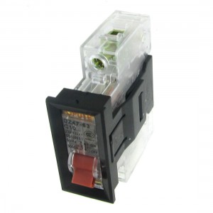 AC 230V 400V 10A 1P Transparent Miniature Circuit Breaker with Mounting Bracket