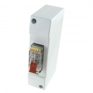 AC 230V 400V 32A 1P Transparent Mini Circuit Breaker MCB with Housing