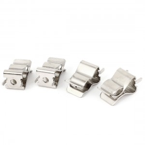 4 Pcs Silver Tone Clips Holder bracket for 10mm x 38mm Fuse